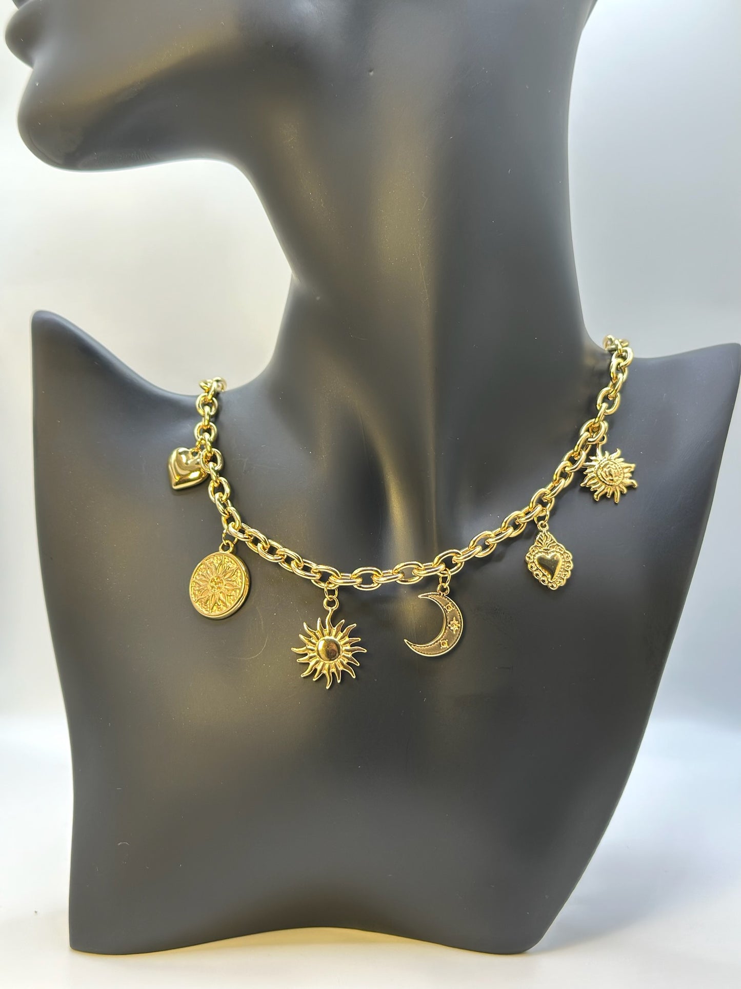 Collana "CHARM SOLE E LUNA"