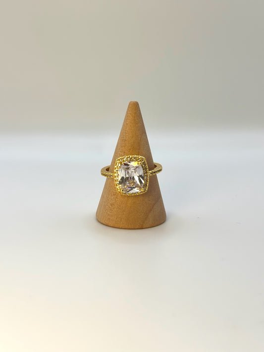 Anello "SOLITARIO ORO-BIANCO"