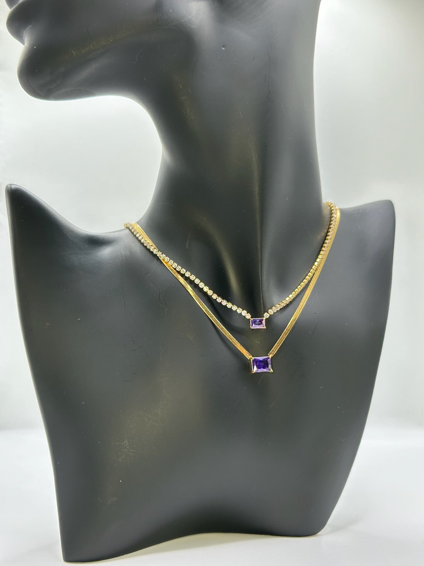 Collana “DOPPIO DIAMANTE”oro