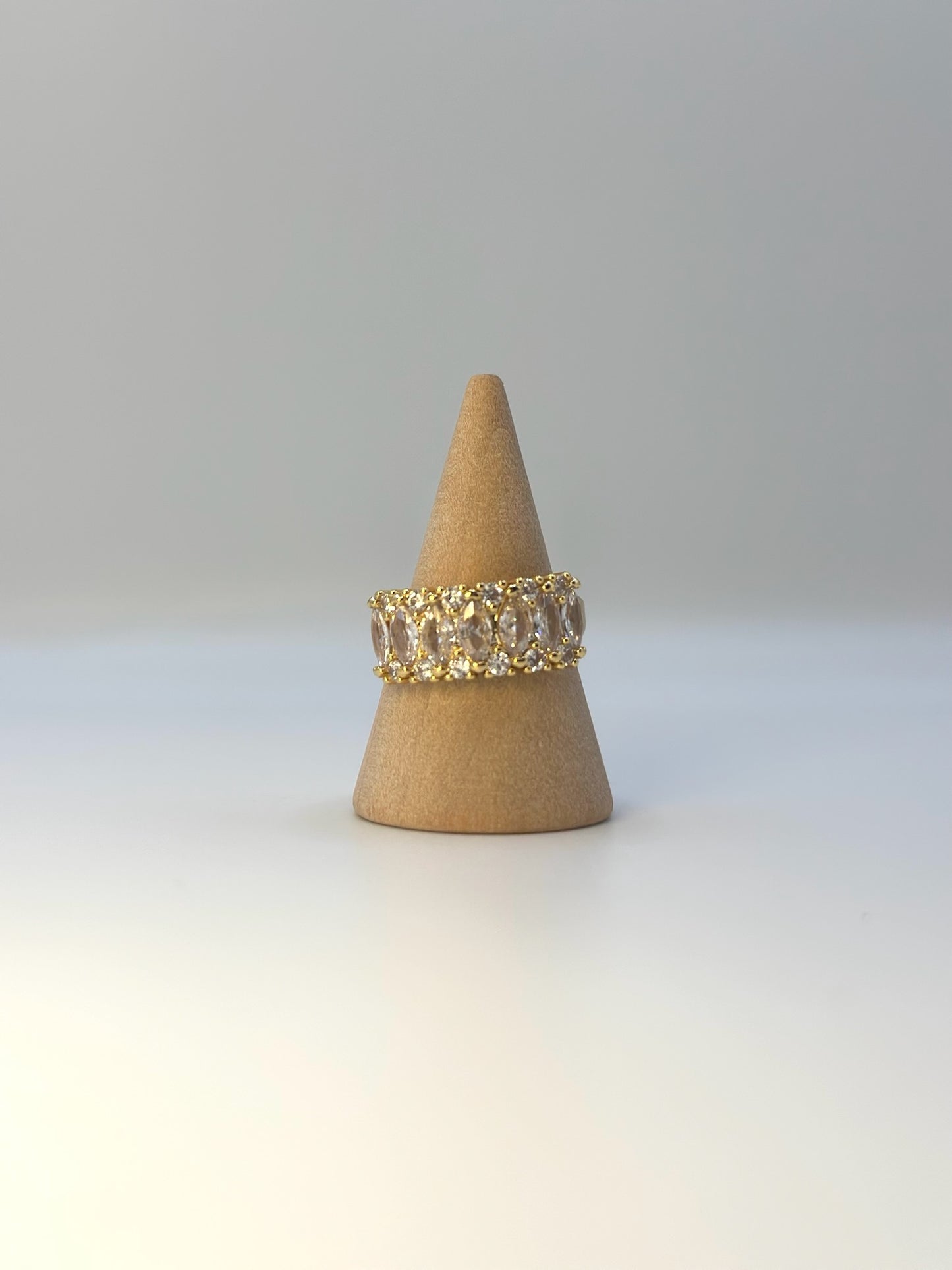 Anello “CORONA ORO-BIANCA